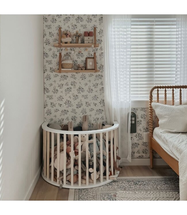 Houten klimboog in naturel en wit  – Veilig klimmen en spelen voor kinderen