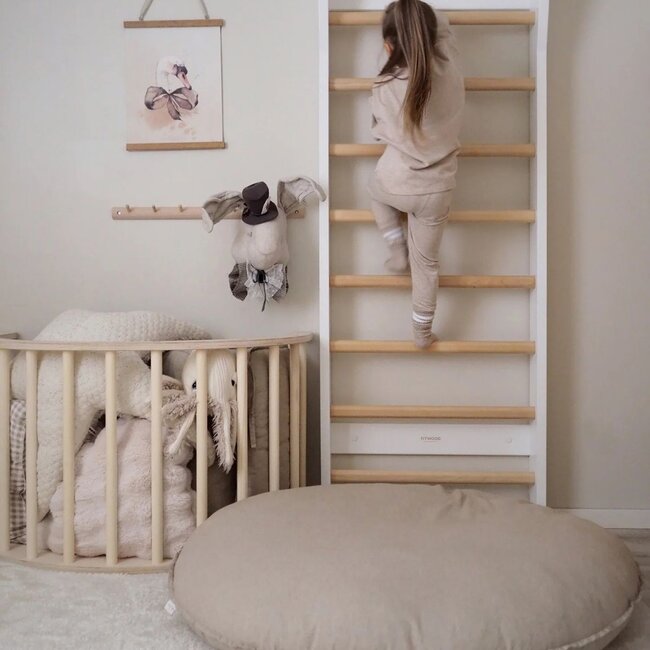 Vloerkussen Lempi in sand – Comfortabel en stijlvol zit- en speelcomfort