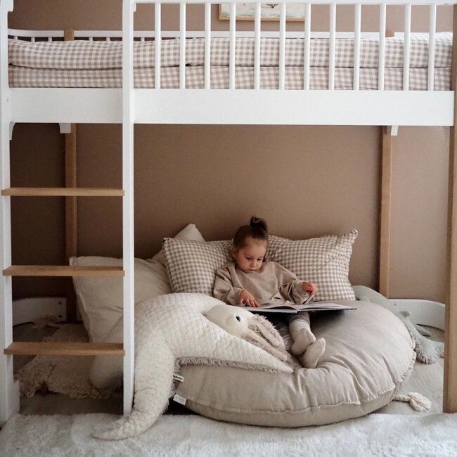 Lempi floor cushion in sand – Comfortable and stylish seating and play cushion