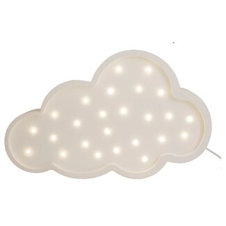 Little Lights Lampe nuage en bois | Blanc