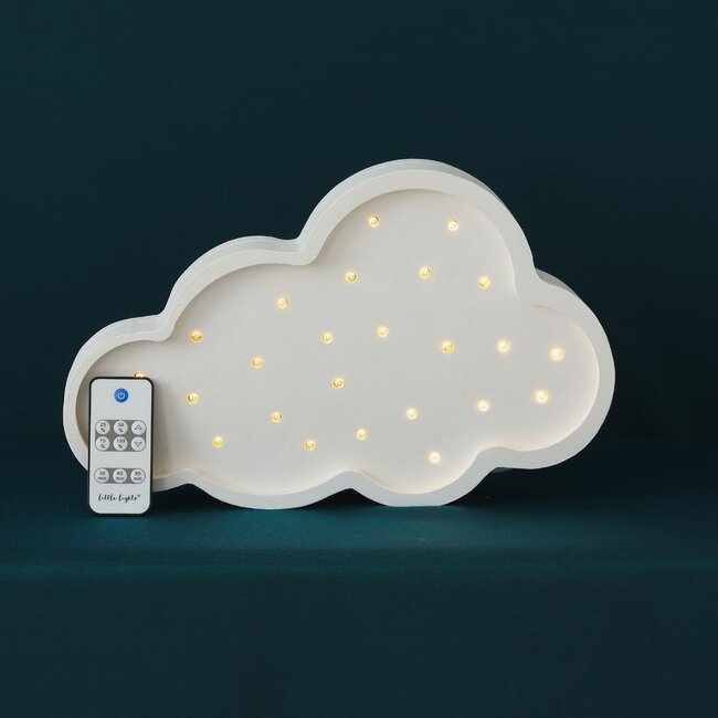 Lampe nuage en bois blanc – éclairage chaleureux et fait main pour chambre d’enfant ou intérieur