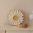Wooden flower lamp in white – cozy, handmade lighting for children’s room or home interior