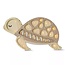 Little Lights Schildpad lamp - hout | Beige