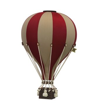 Super Balloon Decoratieve luchtballon maat L | Rood/beige
