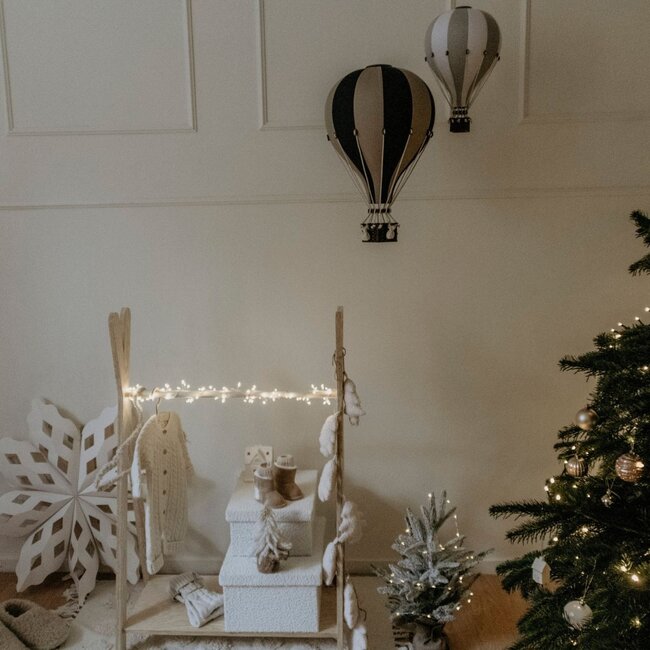 Ballon décoratif noir/beige taille M – jolie décoration pour chambre d’enfant