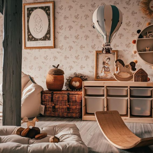 Ballon décoratif Mint/beige/vert taille M – jolie décoration pour chambre d’enfant