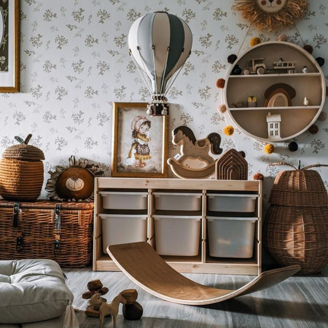 Decorative Mint/beige/green balloon size M – charming decoration for kids’ room