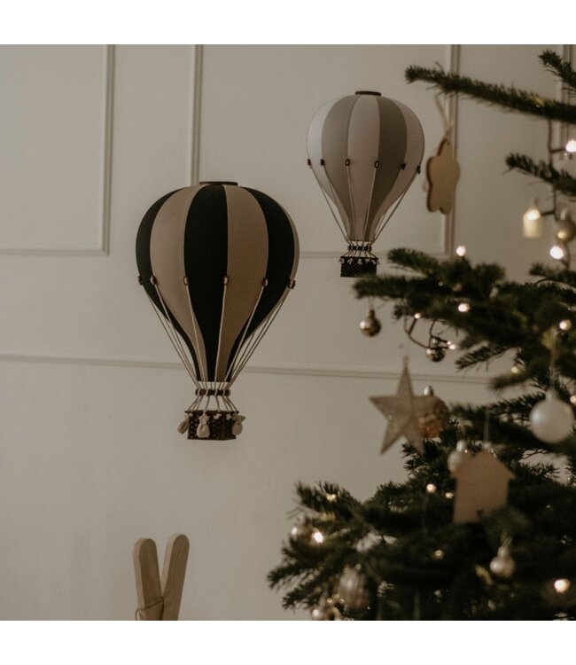 Decoratieve luchtballon zwart/beige maat L – stijlvolle decoratie voor kinderkamer