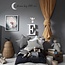 Wooden letter lamp E – handmade cozy lighting for kids’ room or home