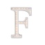 Wooden letter lamp F – handmade cozy lighting for kids’ room or home