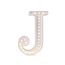 Wooden letter lamp J – handmade cozy lighting for kids’ room or home