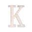 Wooden letter lamp K– handmade cozy lighting for kids’ room or home