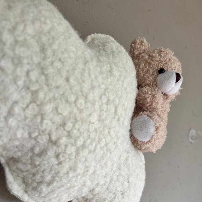 Nuages avec ourson 3 pièces – jolie décoration murale pour chambre d’enfant