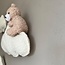Clouds with teddy bear 3-piece – cute wall decoration for baby or kids’ room
