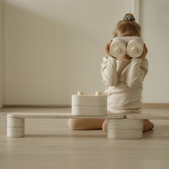 Balancierbalk natur – Montessori Balance- und Kletterspiel für Kinder