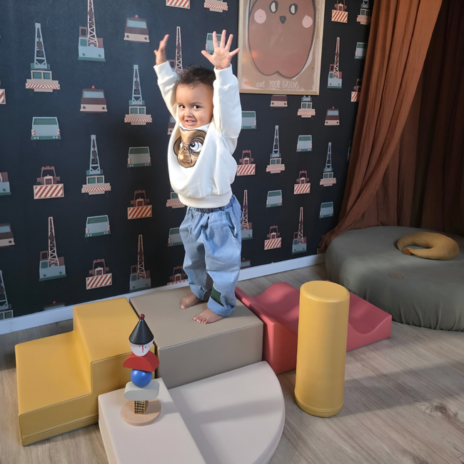 Schaumblöcke Set Explorer – weiche Blöcke für sicheres und spielerisches Klettern | Pastel Rosa