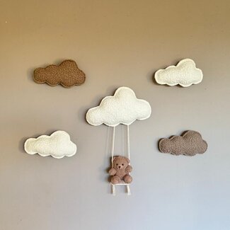 Marjems Set de nuages avec ourson sur balançoire | 5 pièces