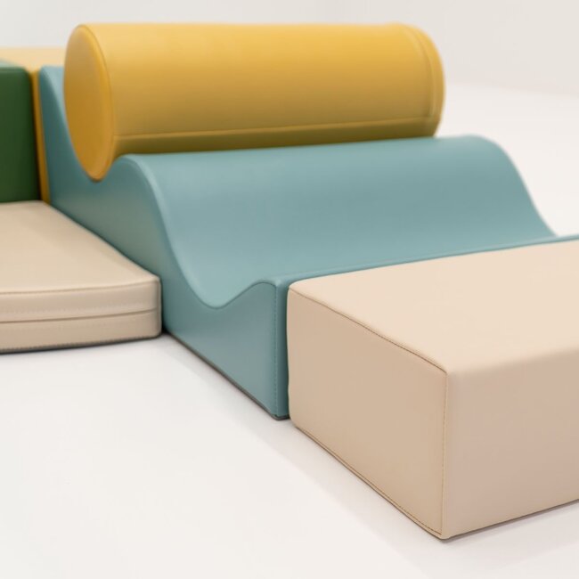 Set de blocs en mousse Explorer – blocs doux pour grimper et jouer en toute sécurité | Turquoise