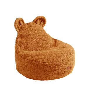 Namini Pouf enfant Ours - bouclé | Cognac