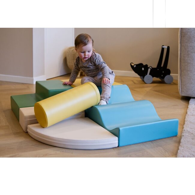 Foamblokken set Explorer – zachte blokken voor veilig en speels klimmen | Turquoise