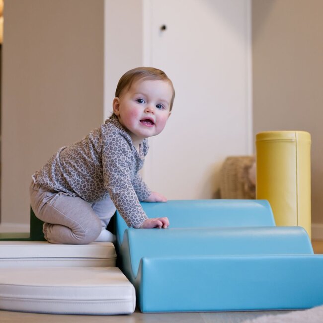 Foam blocks set Explorer – soft blocks for safe and playful climbing | Turquoise