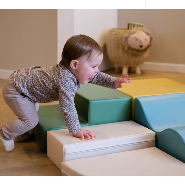 Set de blocs en mousse Explorer – blocs doux pour grimper et jouer en toute sécurité | Turquoise