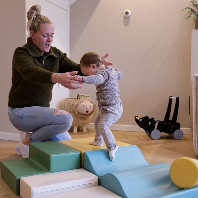 Set de blocs en mousse Explorer – blocs doux pour grimper et jouer en toute sécurité | Turquoise