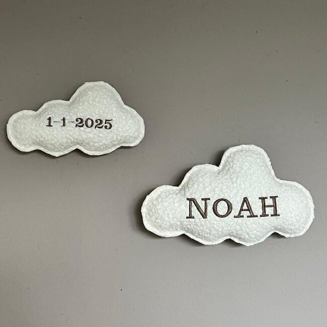 Beautiful 2-piece cloud wall decor set for a soft and cozy nursery or kids’ room