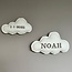 Beautiful 2-piece cloud wall decor set for a soft and cozy nursery or kids’ room