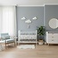 Adorable 3-piece wall decor set featuring a bear on a swing between soft clouds – perfect for nurseries