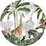 Cercle mural Jungle Jive – Décoration murale jungle ludique pour la chambre d’enfant