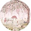 Unicorn Forest wall circle – Pink with unicorn in a dreamy pink forest