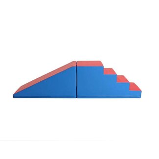 IGLU Softplay Foam blokken glijbaan XL | Blauw/rood