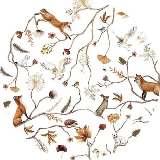 Kikki Belle Cercle mural Playful Forest