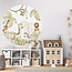 Wall Circle Savvanah Joy– playful safari animals in a childlike style