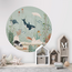 Cercle mural Kelp Forest | Monde sous-marin avec orques et kelp