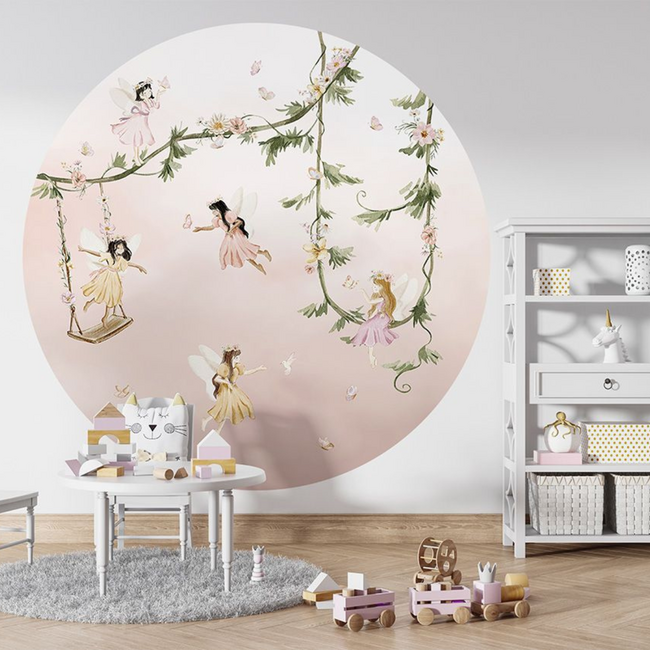 Cercle mural Dream Flight | Fées rêveuses dans un monde magique