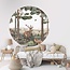 Wall Circle Forest Jive – woodland decor with deer and fox for kids’ room