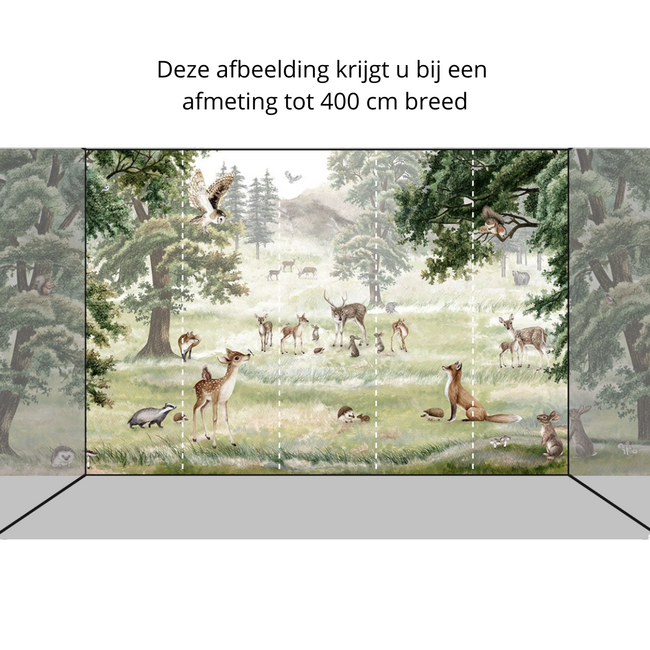 Forest Fun Vliesbehang – Bosdieren & Natuur