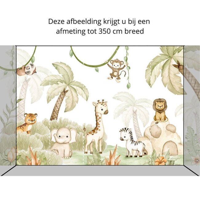 Savannah Joy papier intissé – animaux de safari joyeux pour chambre enfant