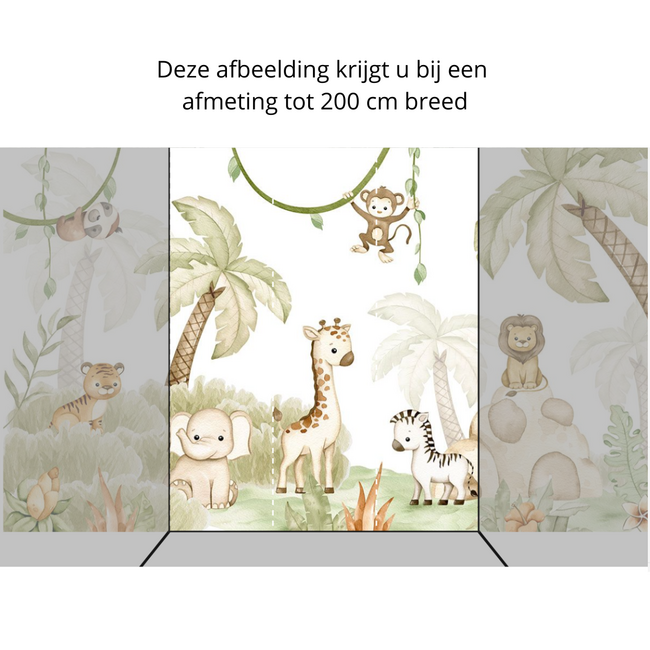 Savannah Joy vliesbehang – vrolijke safari dieren voor de kinderkamer