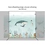 Sensational Sea non-woven wallpaper – colorful underwater world with dolphins and whales