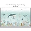 Sensational Sea Vlies-Tapete – bunte Unterwasserwelt mit Delfinen und Walen