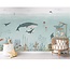 Sensational Sea non-woven wallpaper – colorful underwater world with dolphins and whales
