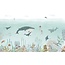 Sensational Sea Vlies-Tapete – bunte Unterwasserwelt mit Delfinen und Walen