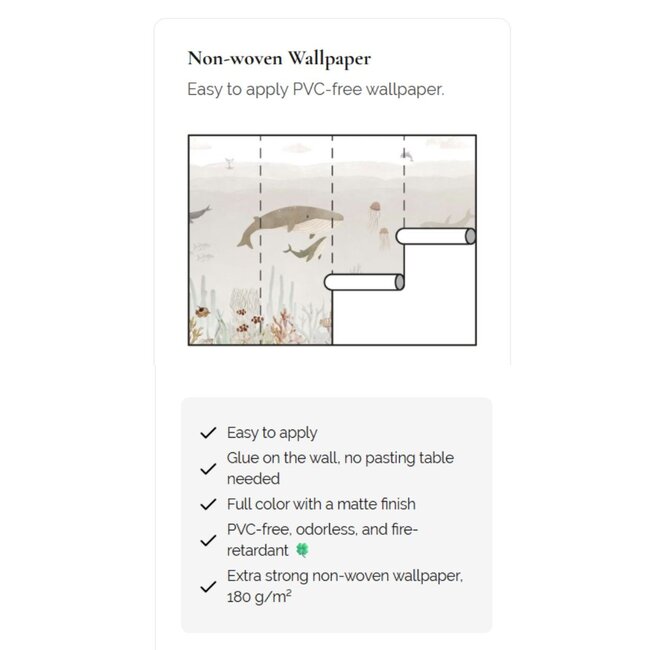 Sensational Sea Vlies-Tapete – warme Unterwasserwelt in Braun mit Delfinen und Walen