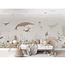 Sensational Sea Vlies-Tapete – warme Unterwasserwelt in Braun mit Delfinen und Walen