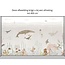 Sensational Sea non-woven wallpaper – warm underwater world in brown tones with dolphins and whales