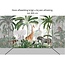 Jungle Jive vliesbehang – kleurrijke jungle met dieren en planten