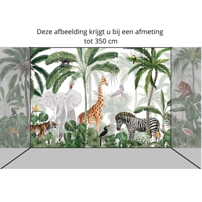 Jungle Jive non-woven wallpaper – colorful jungle with animals and plants